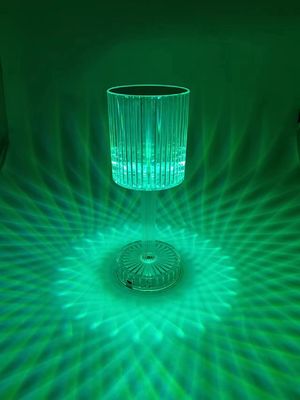 Gatsby Cylinder Table Lamp With Remote Control LED Rechargeable Light 16 RGB 30Lumen