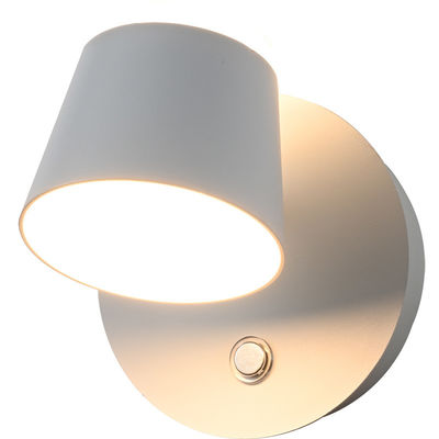 Aluminum PC Rechargeable LED Wall Light Energy Saving Lighting White / Black