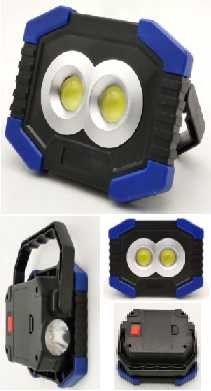Cordless Handheld LED Work Light With Battery 2 In 1 Super Bright With Foldable Handle 13.6x4.3x10.1cm