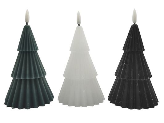 Halloween Wax Pinecone LED Gift Light 3pk 9.4*9.4*15(18)Cm  2AA Battery