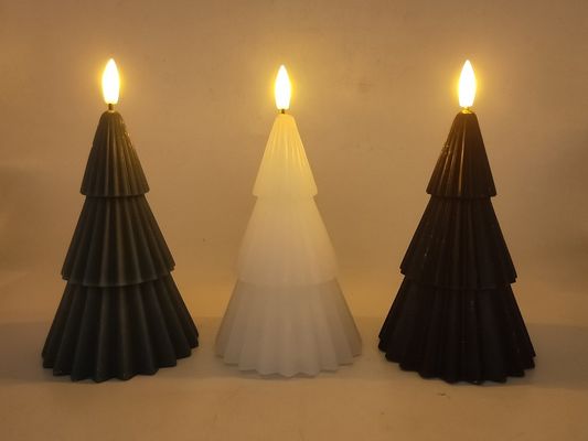 Halloween Wax Pinecone LED Gift Light 3pk 9.4*9.4*15(18)Cm  2AA Battery