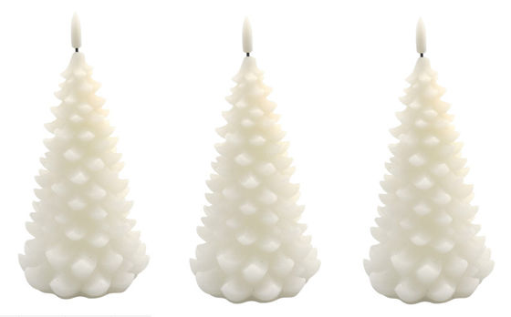 3AAA Battery Wax Pinecone Halloween LED Gift Light 3pk 10.8*10.8*17(20)Cm