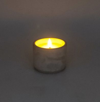 Christmas Halloween Cement LED Candle Light 10*10*7.8(9.2)Cm 485g