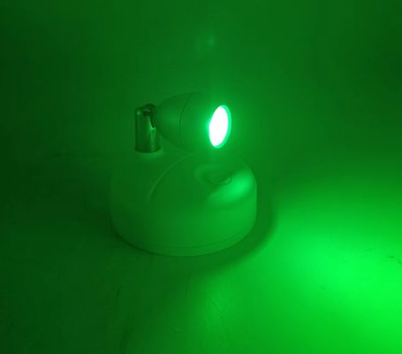 RGB Remote Spotlight With Adjustable Angle 1*RGB5050 0.5W ABS White Silver 76*73mm