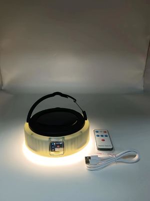 Rechargeable Solar Powered LED Light Lantern IP44 Remote Control Camping Light Solar Powered Led Outside Lights  OEM
