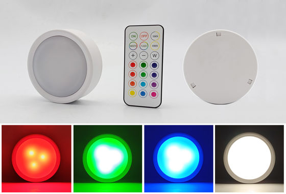 RGBW Cabinet Sensor Light 3* SMD5050RGB 6*SMD2835 Push On Or Remote Control