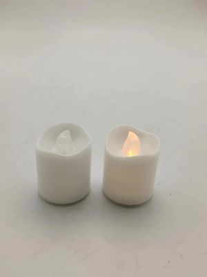 Blazing LEDz 2PK LED White Votive Candle Yellow Flickering Flame CR2032 Battery Included