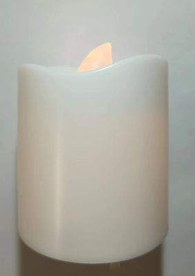 Blazing LEDz 2PK LED White Votive Candle Yellow Flickering Flame CR2032 Battery Included