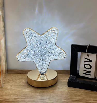 Battery Powered Night Light Starry Touch Ambient Rechargeable Table Lamp 3.7V 1200mA