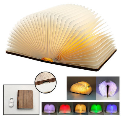 145x115x25mm Book Lantern 220g RGB Color Changing Built-In Rechargeable Book Lamp