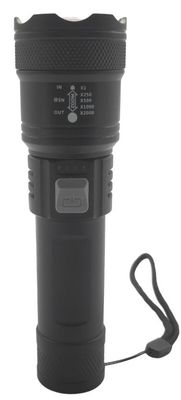 High Bright Rechargeable Plastic Torch Used As Powerbank LED 230 Lumens Max.