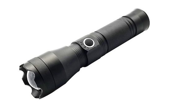 10W LED Flashlight Aluminum P50 18650 Lithium Battery 4.3x16.6(18.4)Cm 800lm Rechargeable LED Flashlight Torch