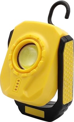 Rechargeable Portable LED Work Lights With Hook 7.3x3.8x9.5cm Yellow OEM Color