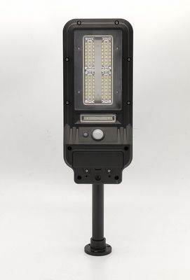 ABS Solar Powered LED Street Lights 4 COB Solar Sensor Flood Light PS 2pcs Lithium 18650 1200mAh