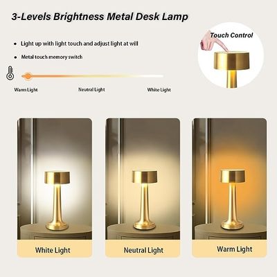 Rechargeable Battery Powered Night Light For Kids Dumbbell Table Lamp Dimming CCT