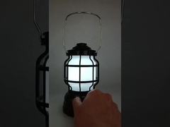 10.5x10.5x18.3cm LED Emergency Lantern With Metal Handle ABS PS Plastic Metal