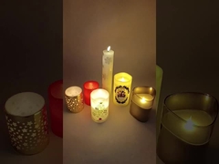 Many different styles of LED candle lights