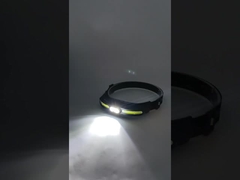 High Power cOB headlight Rechargeable 3W 2pcs XPE LED COB-XPE-COB Red-XPE Flash-COB Red SOS