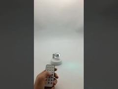 RGB Remote Spotlight with Adjustable angle 1*RGB5050 0.5W 35Lumen ABS White+Silver 76*73mm
