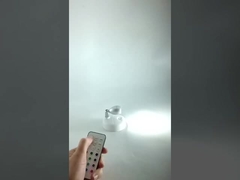 RGB Remote Spotlight with Adjustable angle 1*RGB5050 0.5W 35Lumen ABS White+Silver 76*73mm
